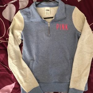 Pink quarter zip pullover